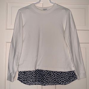 J.Crew faux layered sweatshirt